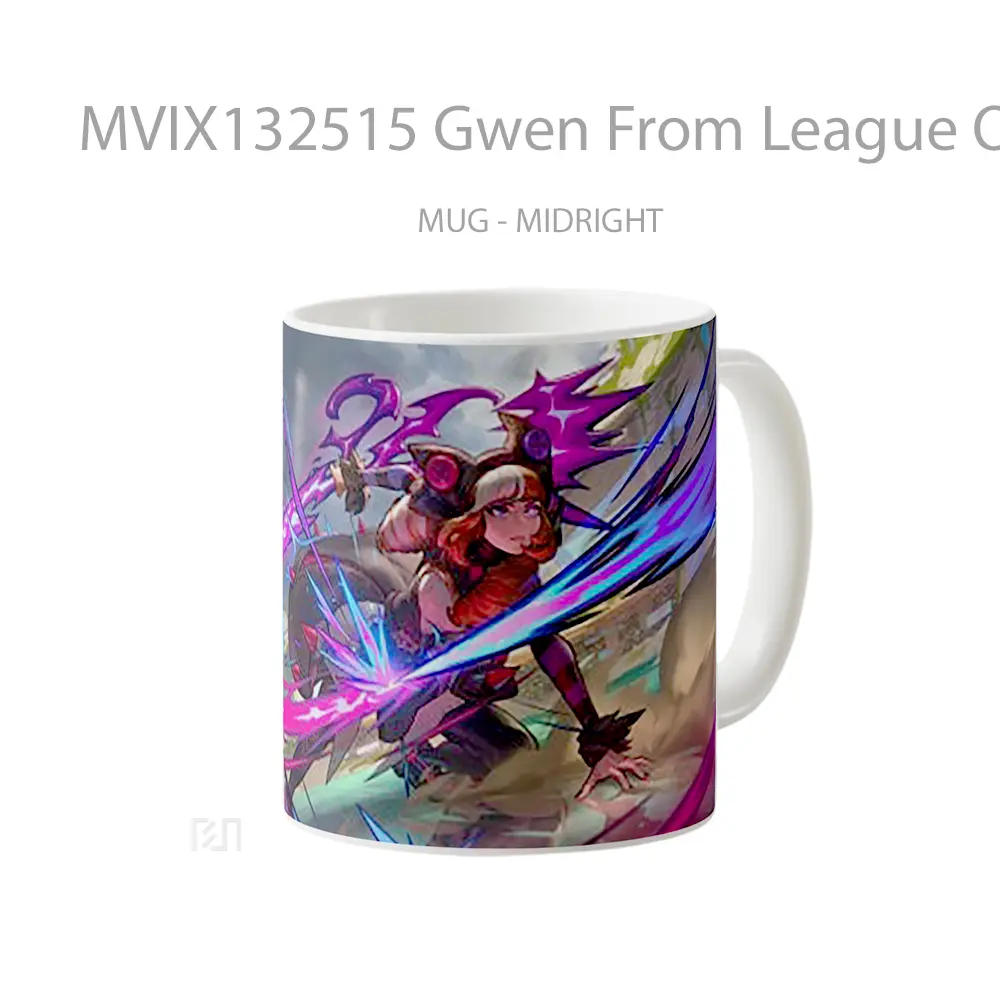 Mug Gwen From League Of Legends Soul Fighter Cangkir Gamer - All-side / Desain