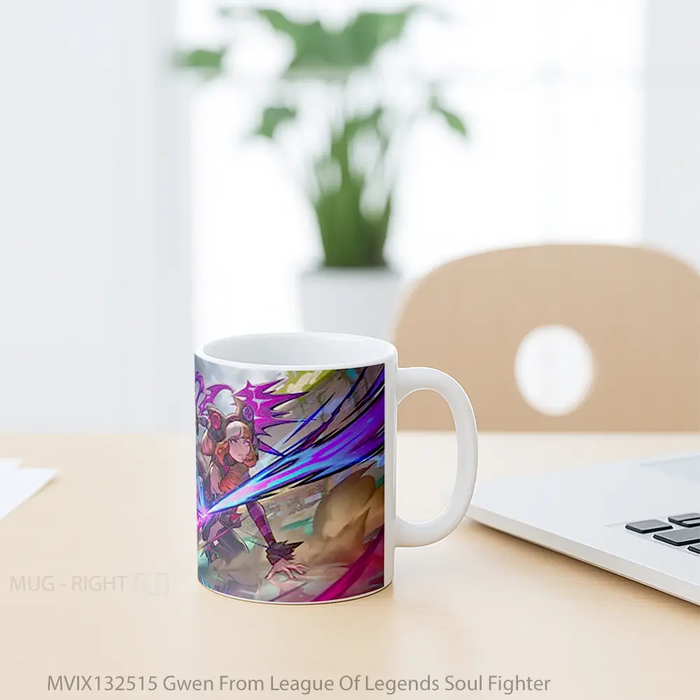 Mug Gwen From League Of Legends Soul Fighter Cangkir Gamer - All-side / Desain
