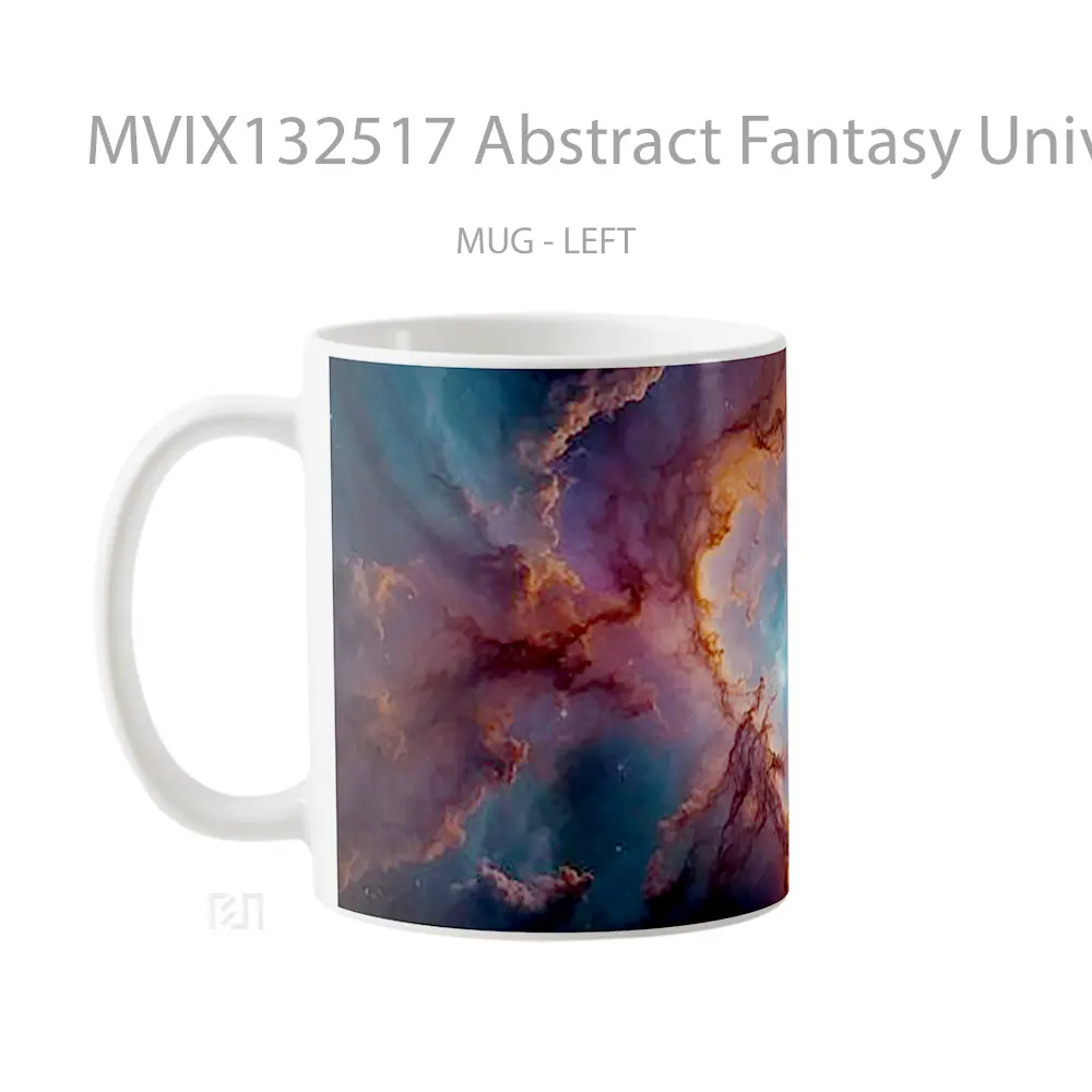 Mug Abstract Fantasy Universe Gelas Seni Modern - All-side / Desain