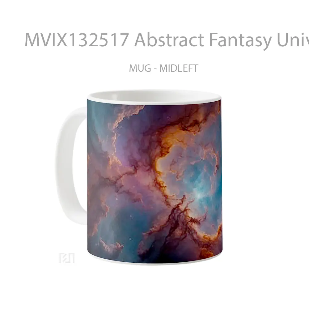 Mug Abstract Fantasy Universe Gelas Seni Modern - All-side / Desain