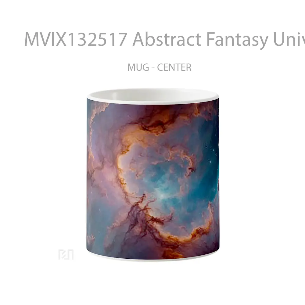 Mug Abstract Fantasy Universe Gelas Seni Modern