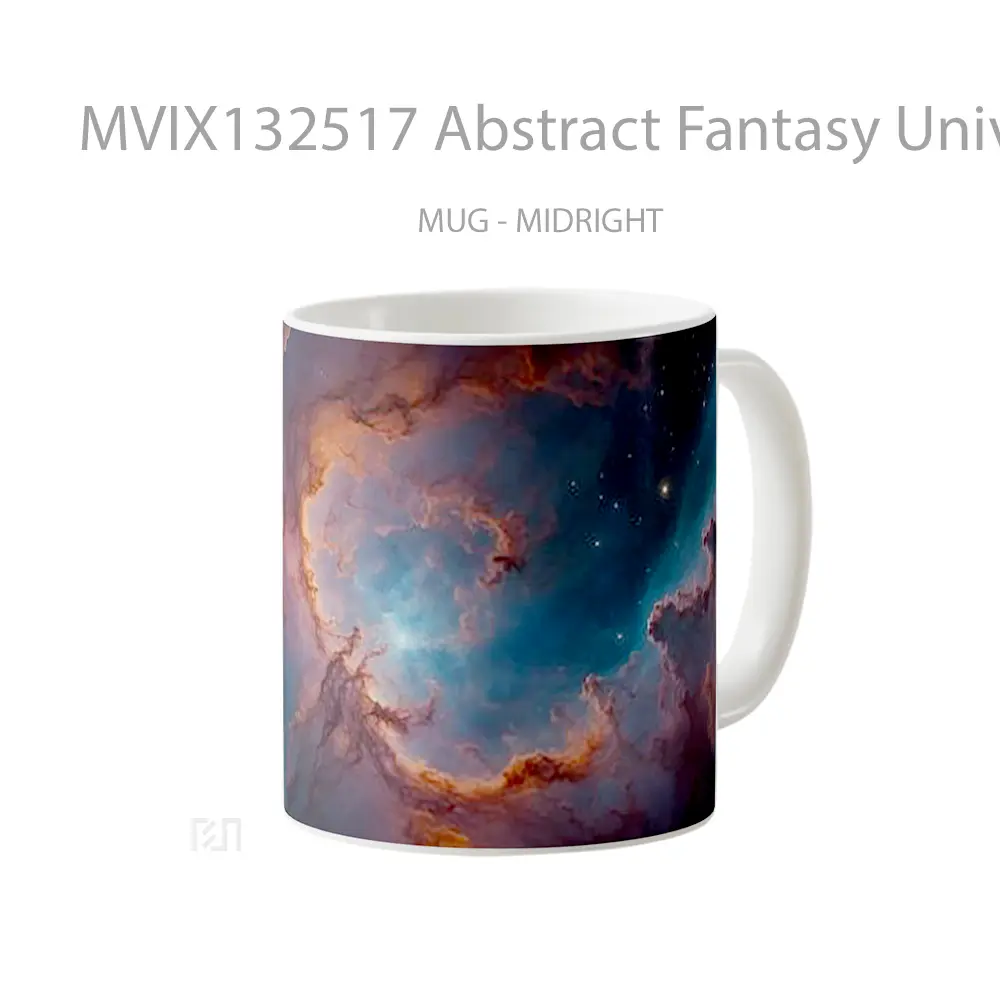 Mug Abstract Fantasy Universe Gelas Seni Modern - All-side / Desain