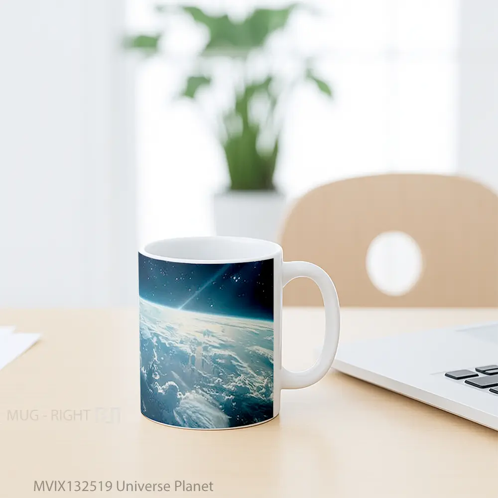 Mug Universe Planet Gelas Astronomi - All-side / Desain