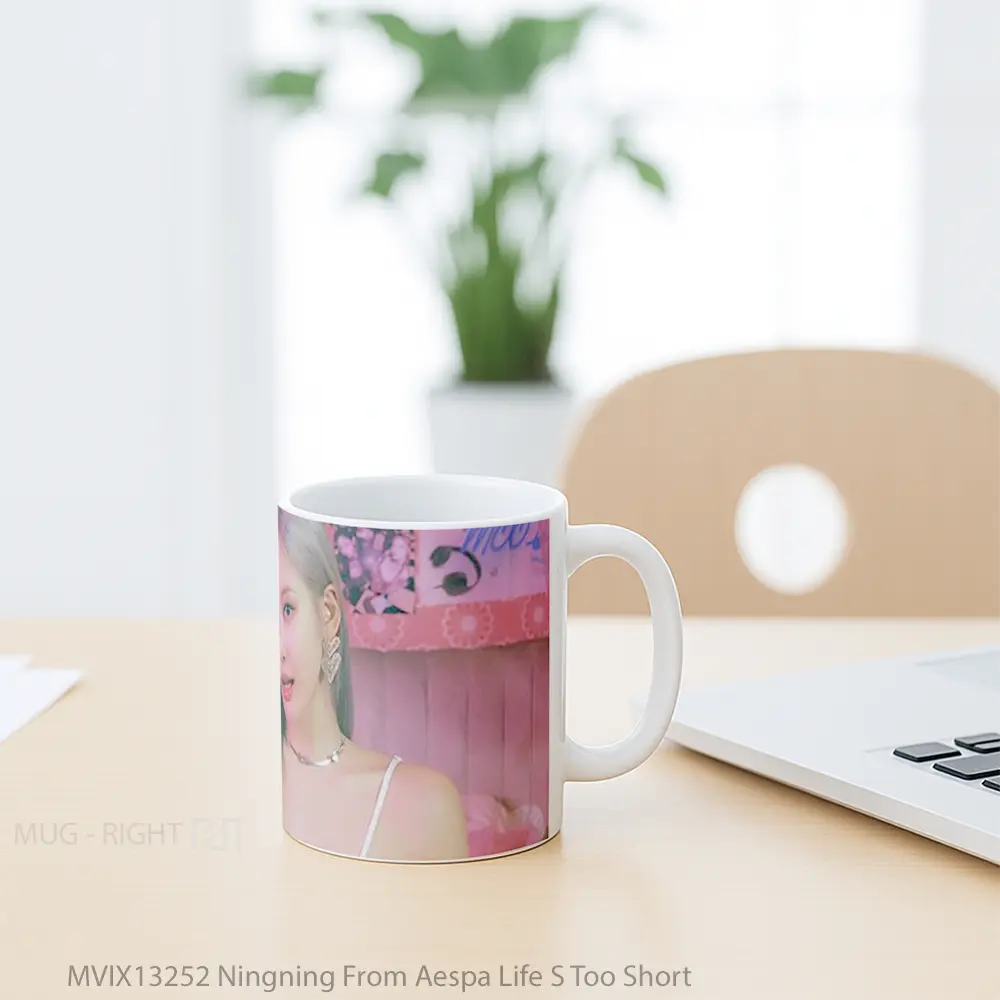 Mug Ningning From Aespa Life S Too Short Gelas Keramik Unik - All-side / Desain