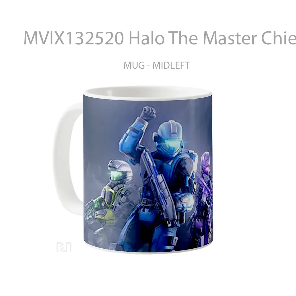 Mug Halo The Master Chief Collection V2 Cangkir Gamer - All-side / Desain