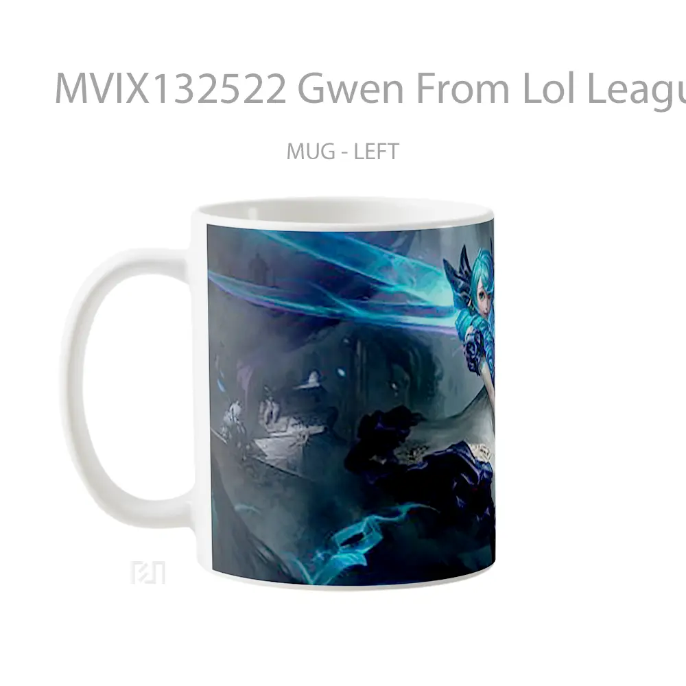 Mug Gwen From Lol League Of Legends Cangkir Gamer - All-side / Desain