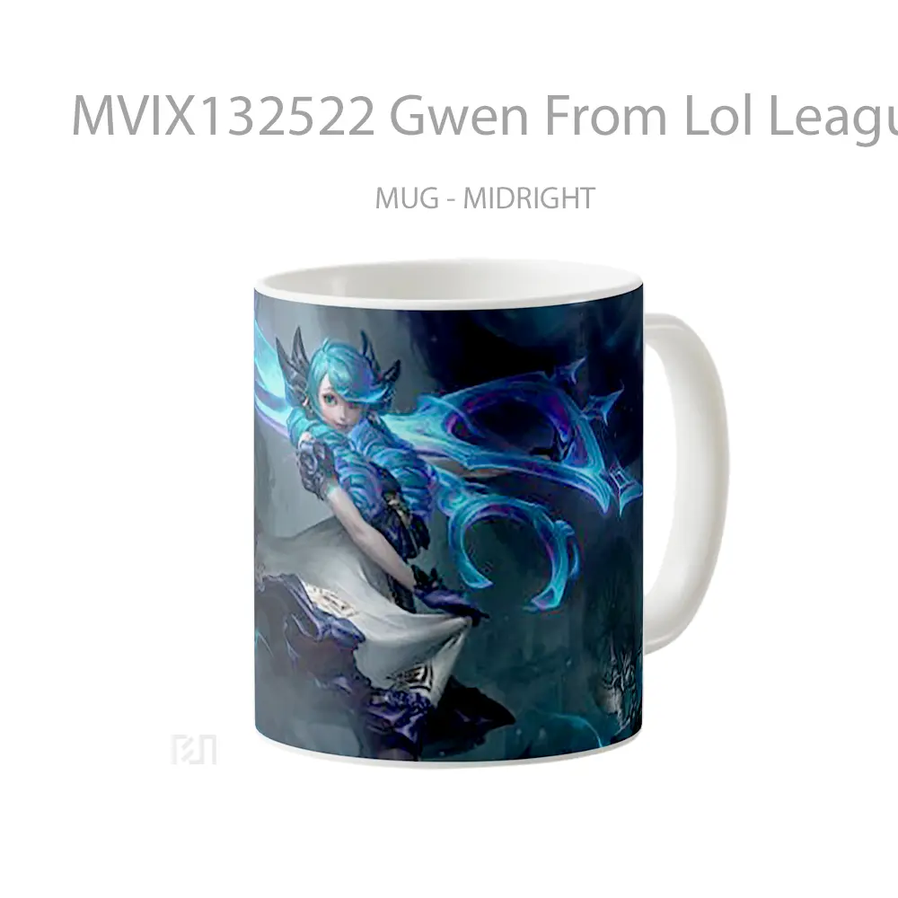 Mug Gwen From Lol League Of Legends Cangkir Gamer - All-side / Desain