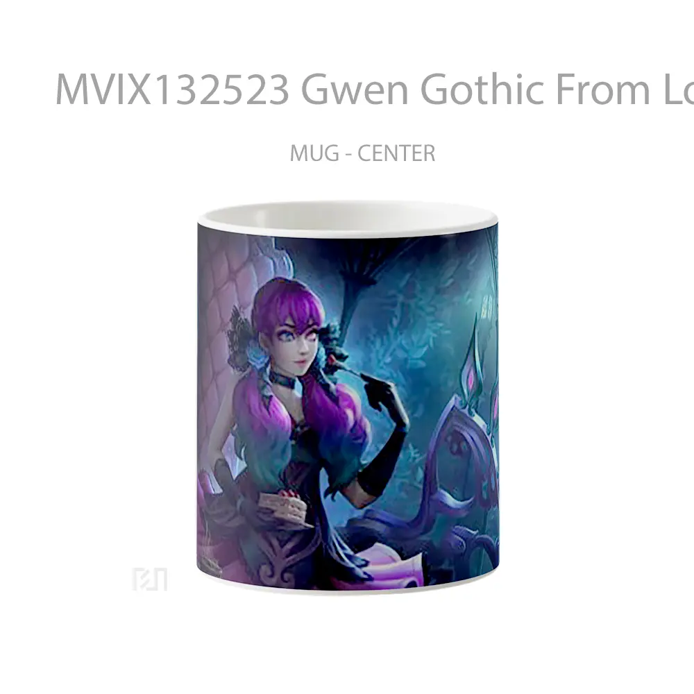 Mug Gwen Gothic From Lol League Of Legends Cangkir Gamer