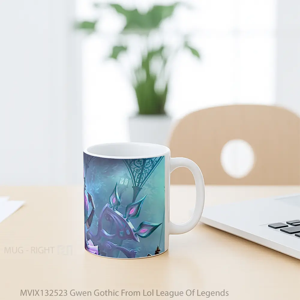 Mug Gwen Gothic From Lol League Of Legends Cangkir Gamer - All-side / Desain