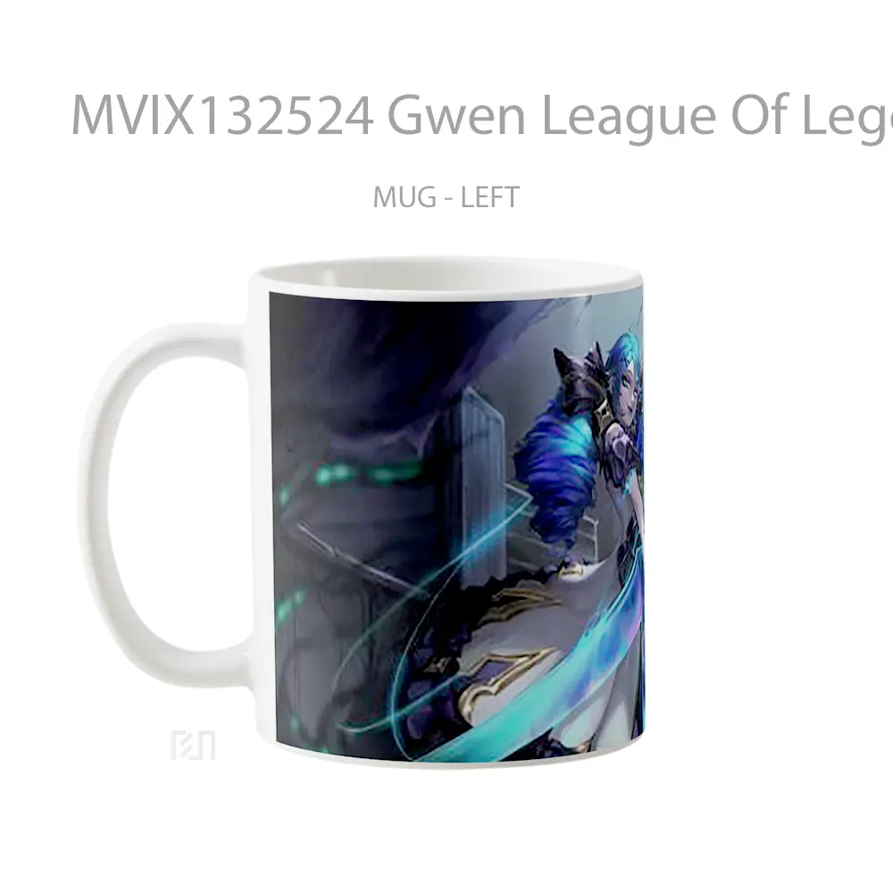 Mug Gwen League Of Legends V1 Cangkir Gamer - All-side / Desain