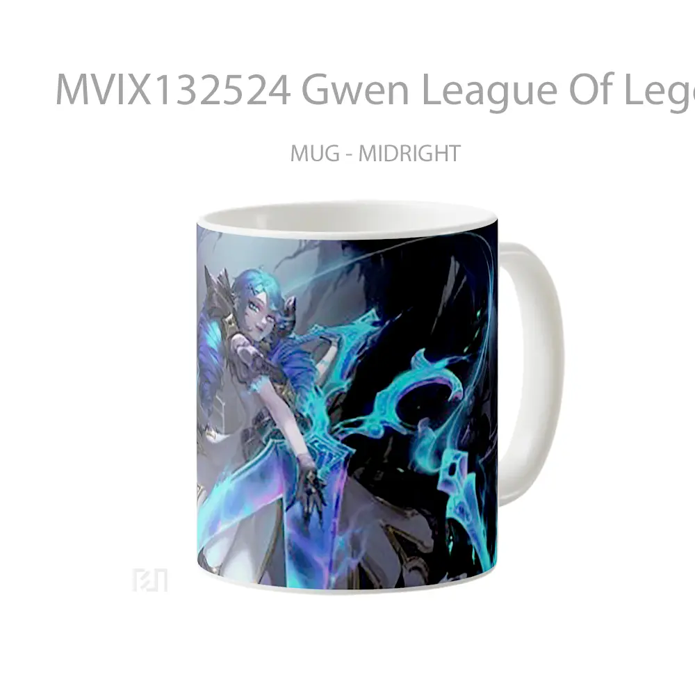 Mug Gwen League Of Legends V1 Cangkir Gamer - All-side / Desain