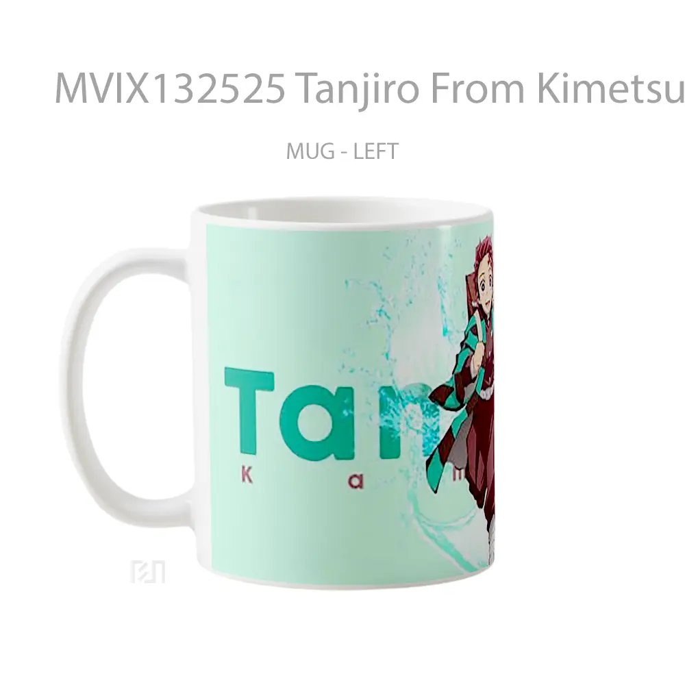 Mug Tanjiro From Kimetsu No Yaiba Cangkir Anime - All-side / Desain