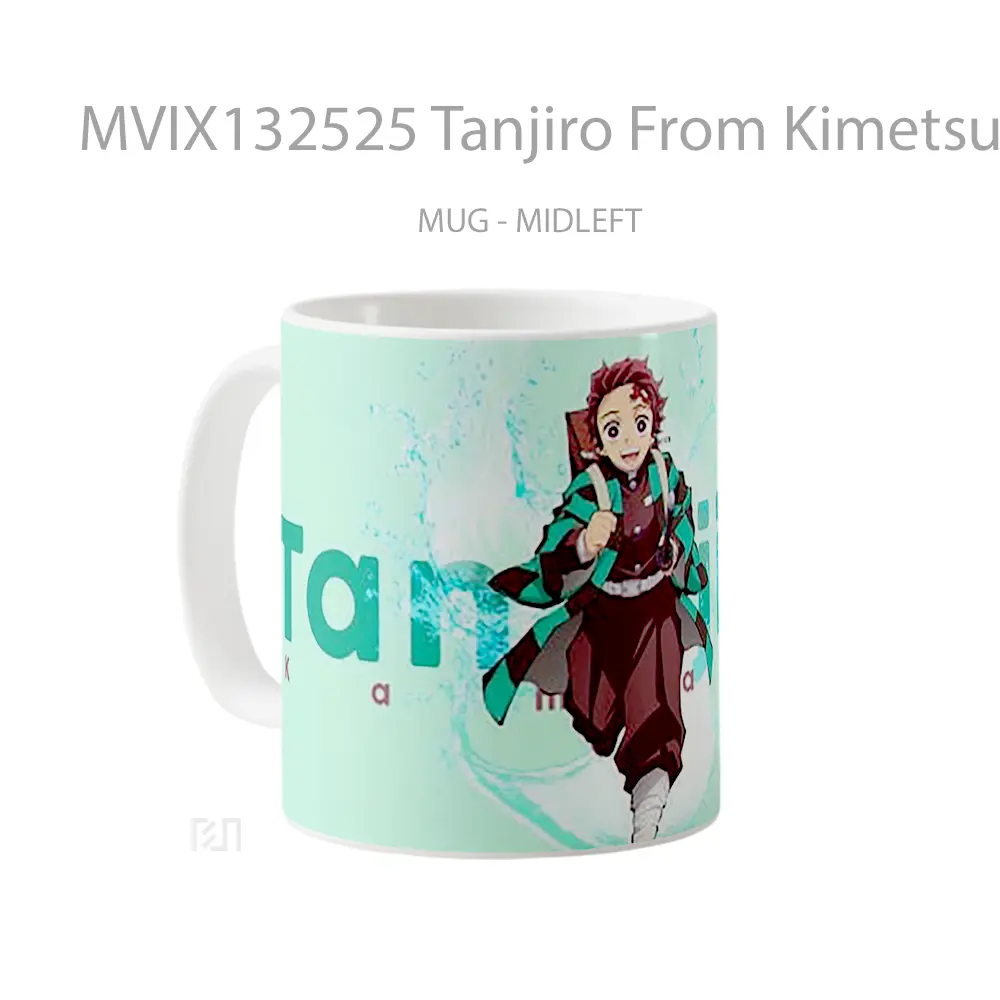 Mug Tanjiro From Kimetsu No Yaiba Cangkir Anime - All-side / Desain