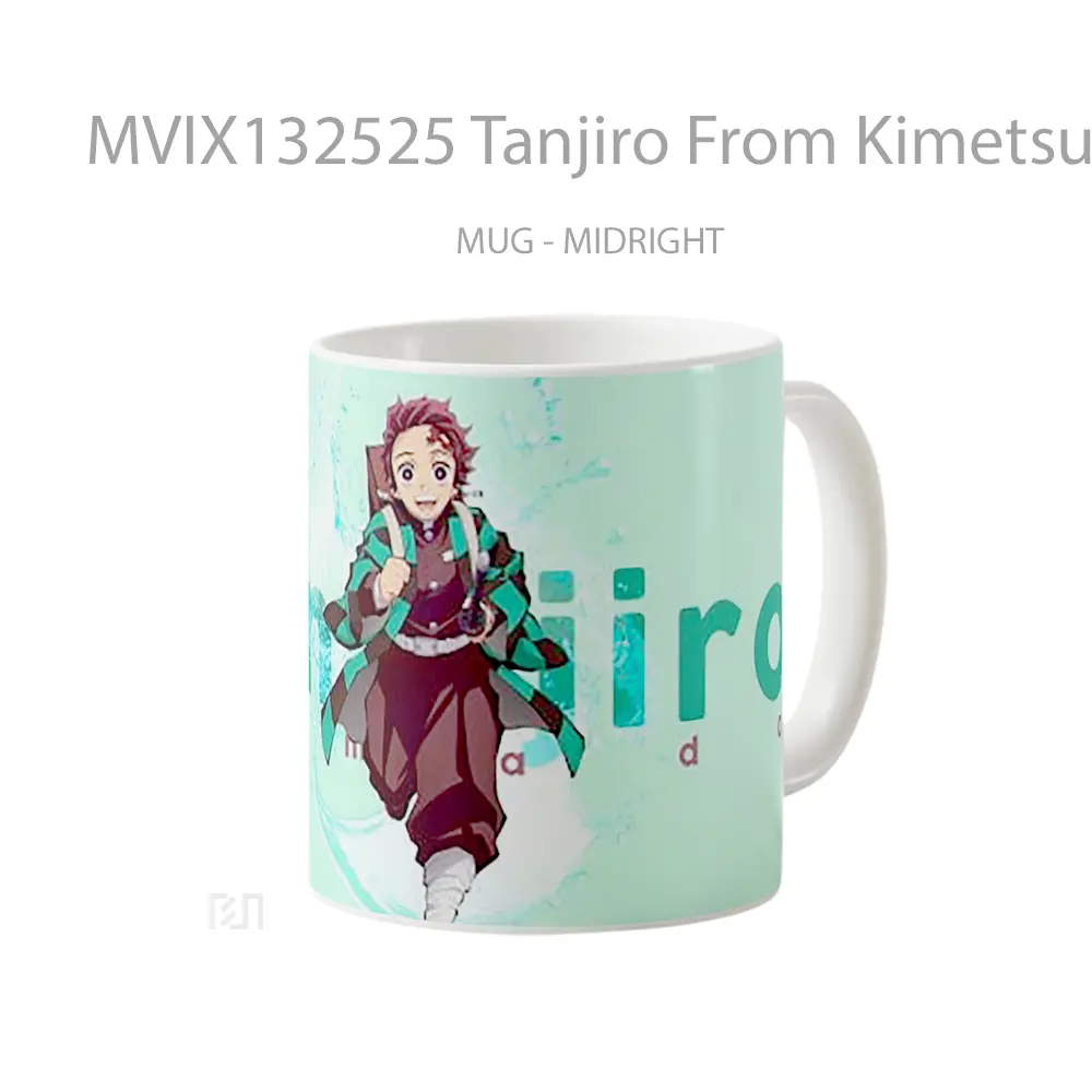 Mug Tanjiro From Kimetsu No Yaiba Cangkir Anime - All-side / Desain