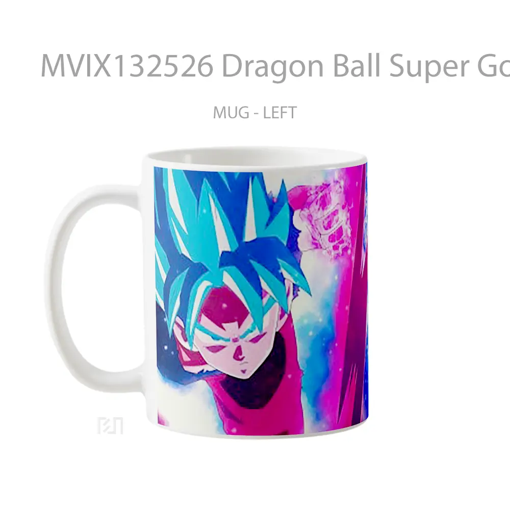 Mug Dragon Ball Super Goku And Vegeta Super Saiyan Blue Cangkir Anime - All-side / Desain