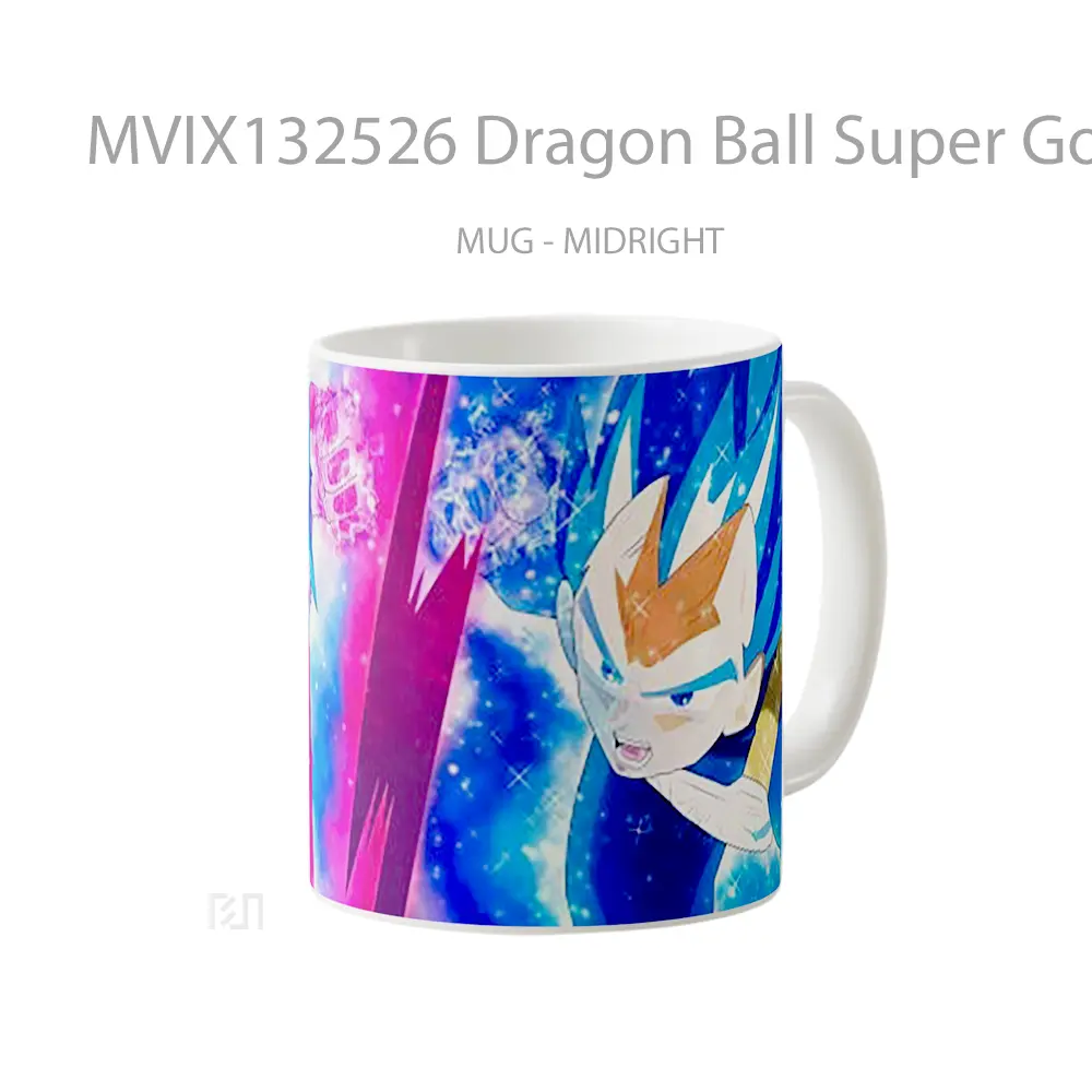 Mug Dragon Ball Super Goku And Vegeta Super Saiyan Blue Cangkir Anime - All-side / Desain