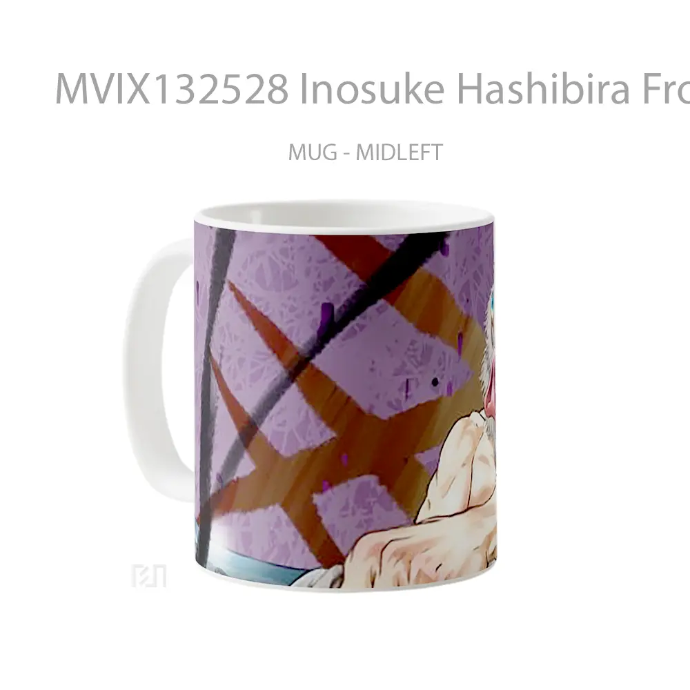 Mug Inosuke Hashibira From Demon Slayer V2 Cangkir Anime - All-side / Desain