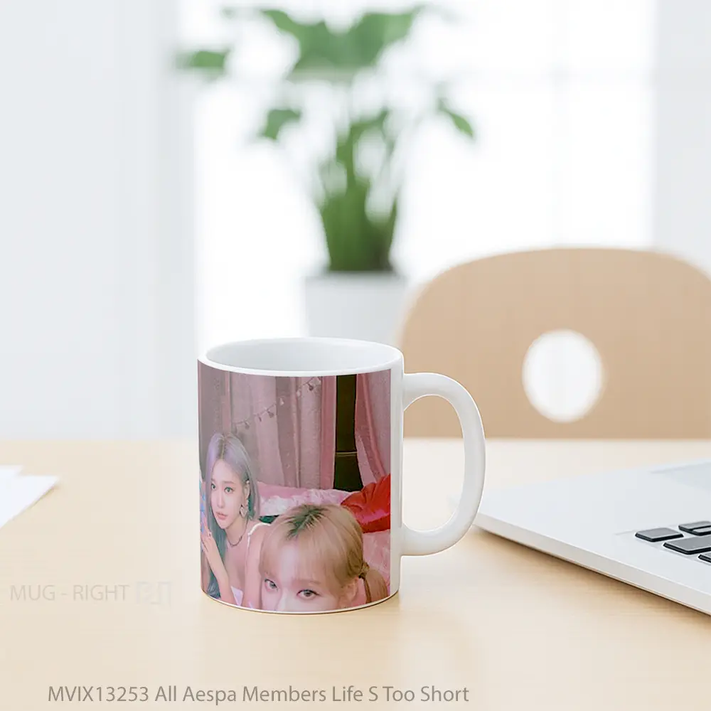 Mug All Aespa Members Life S Too Short Gelas Keramik Unik - All-side / Desain