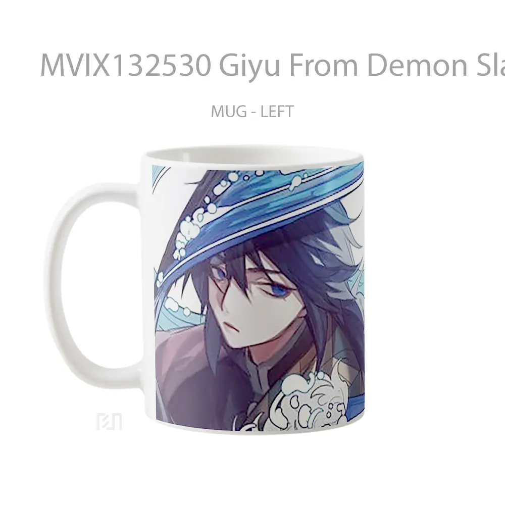 Mug Giyu From Demon Slayer Cangkir Anime - All-side / Desain