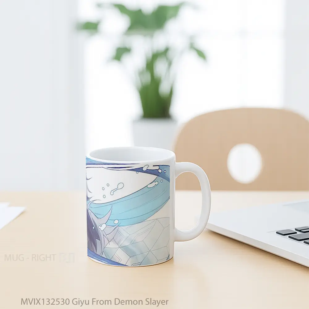 Mug Giyu From Demon Slayer Cangkir Anime - All-side / Desain
