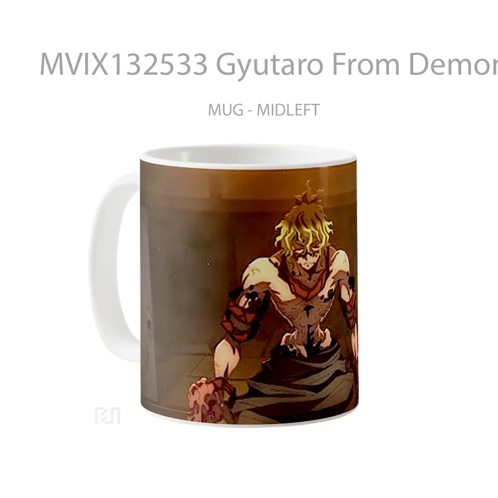 Mug Gyutaro From Demon Slayer Cangkir Anime - All-side / Desain