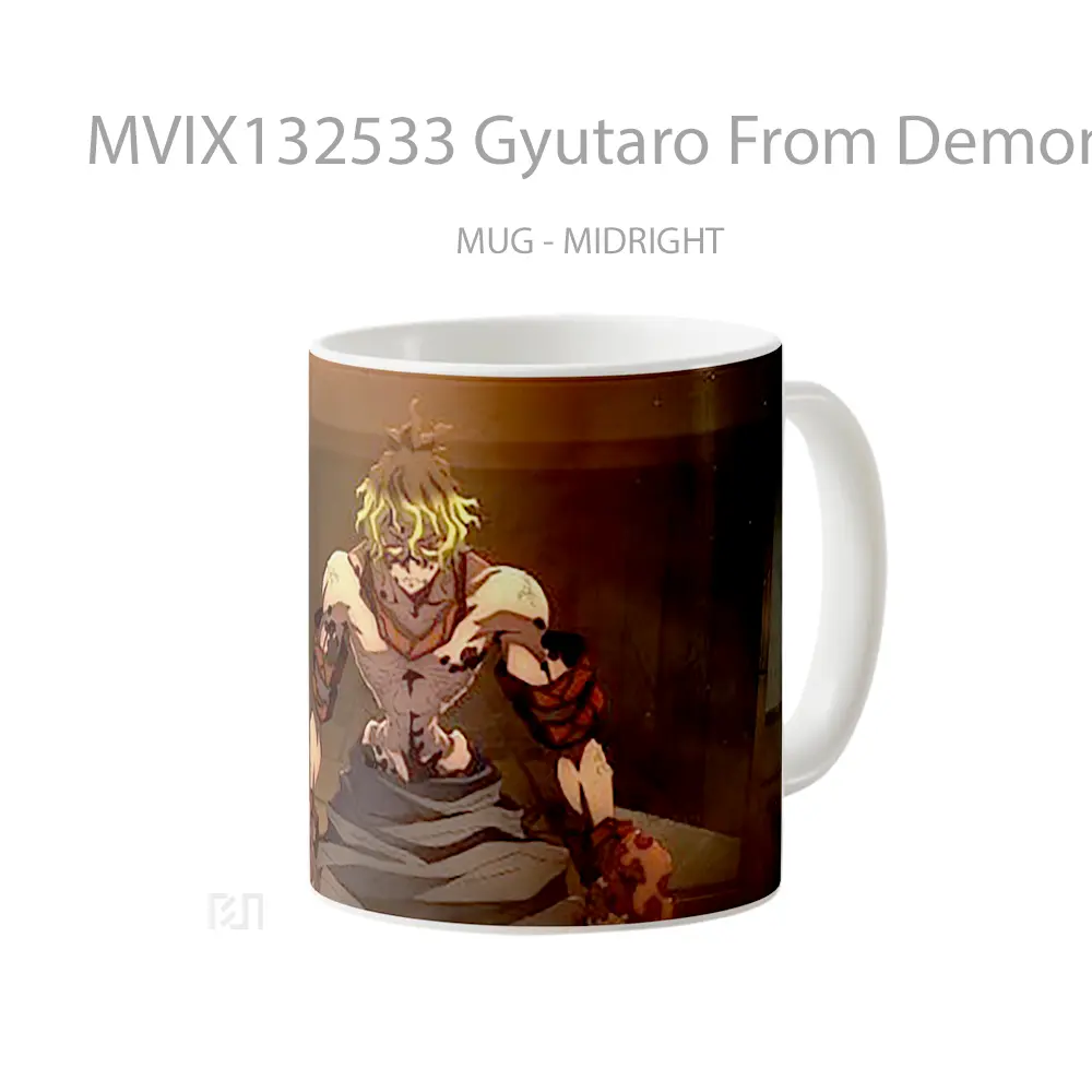 Mug Gyutaro From Demon Slayer Cangkir Anime - All-side / Desain