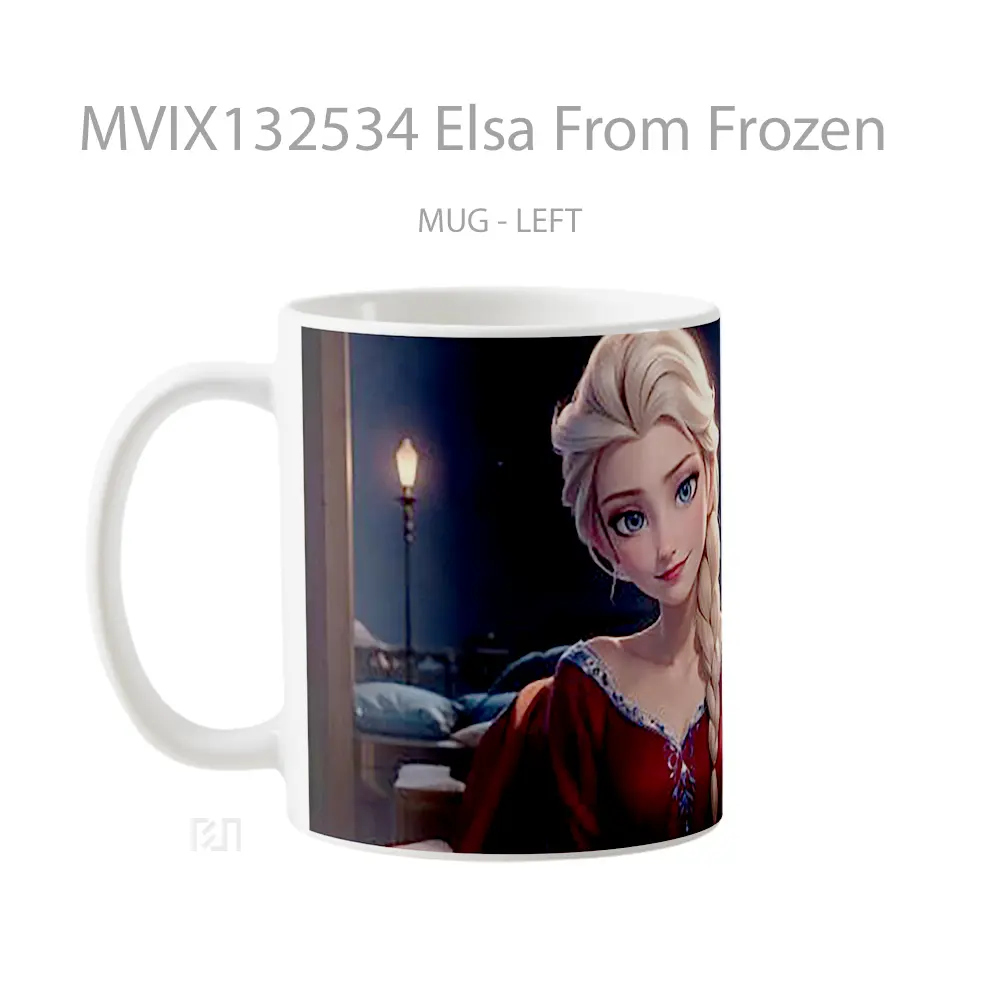 Mug Elsa From Frozen Gelas Keramik Unik - All-side / Desain