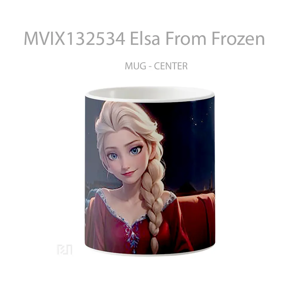 Mug Elsa From Frozen Gelas Keramik Unik