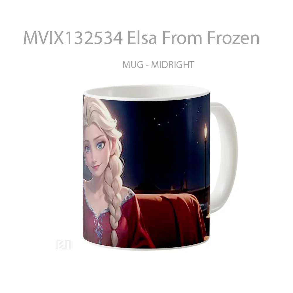 Mug Elsa From Frozen Gelas Keramik Unik - All-side / Desain