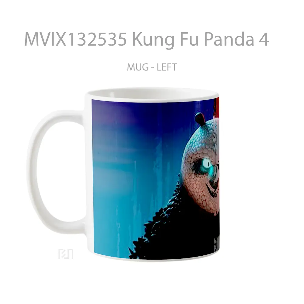 Mug Kung Fu Panda 4 Gelas Hewan Lucu - All-side / Desain
