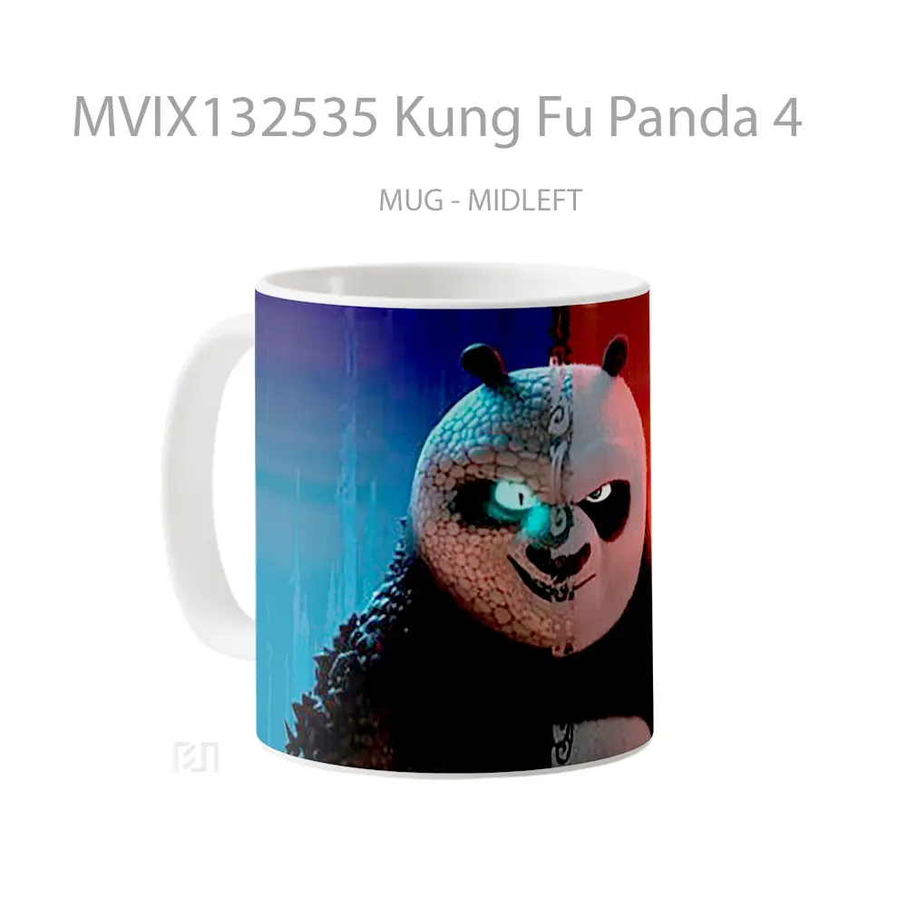 Mug Kung Fu Panda 4 Gelas Hewan Lucu - All-side / Desain