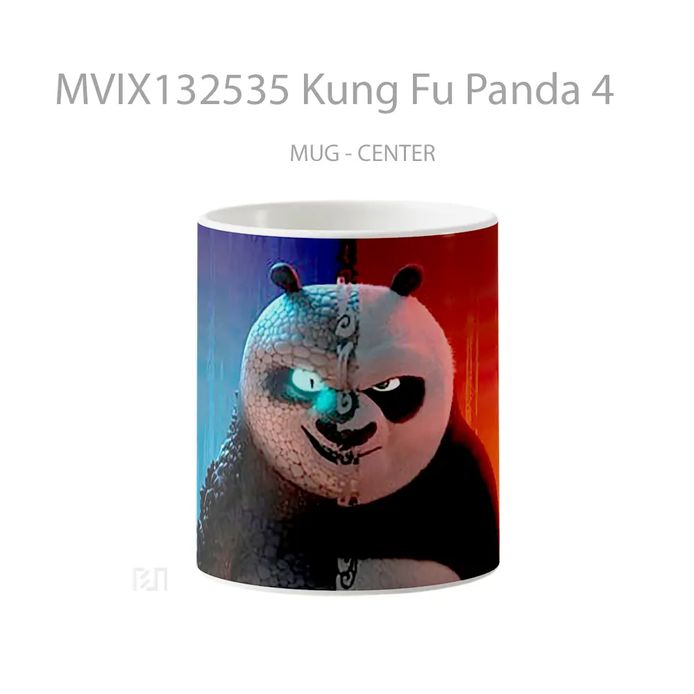 Mug Kung Fu Panda 4 Gelas Hewan Lucu