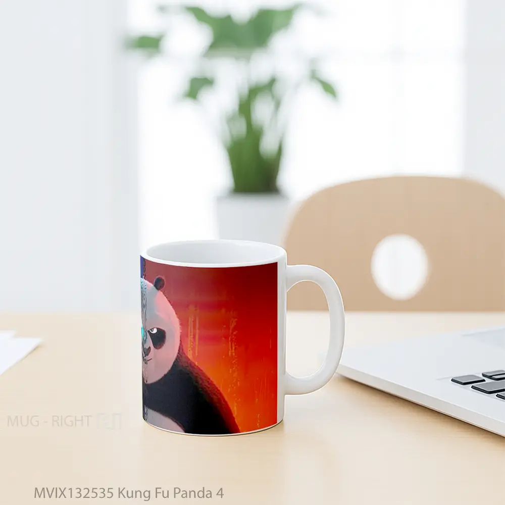 Mug Kung Fu Panda 4 Gelas Hewan Lucu - All-side / Desain