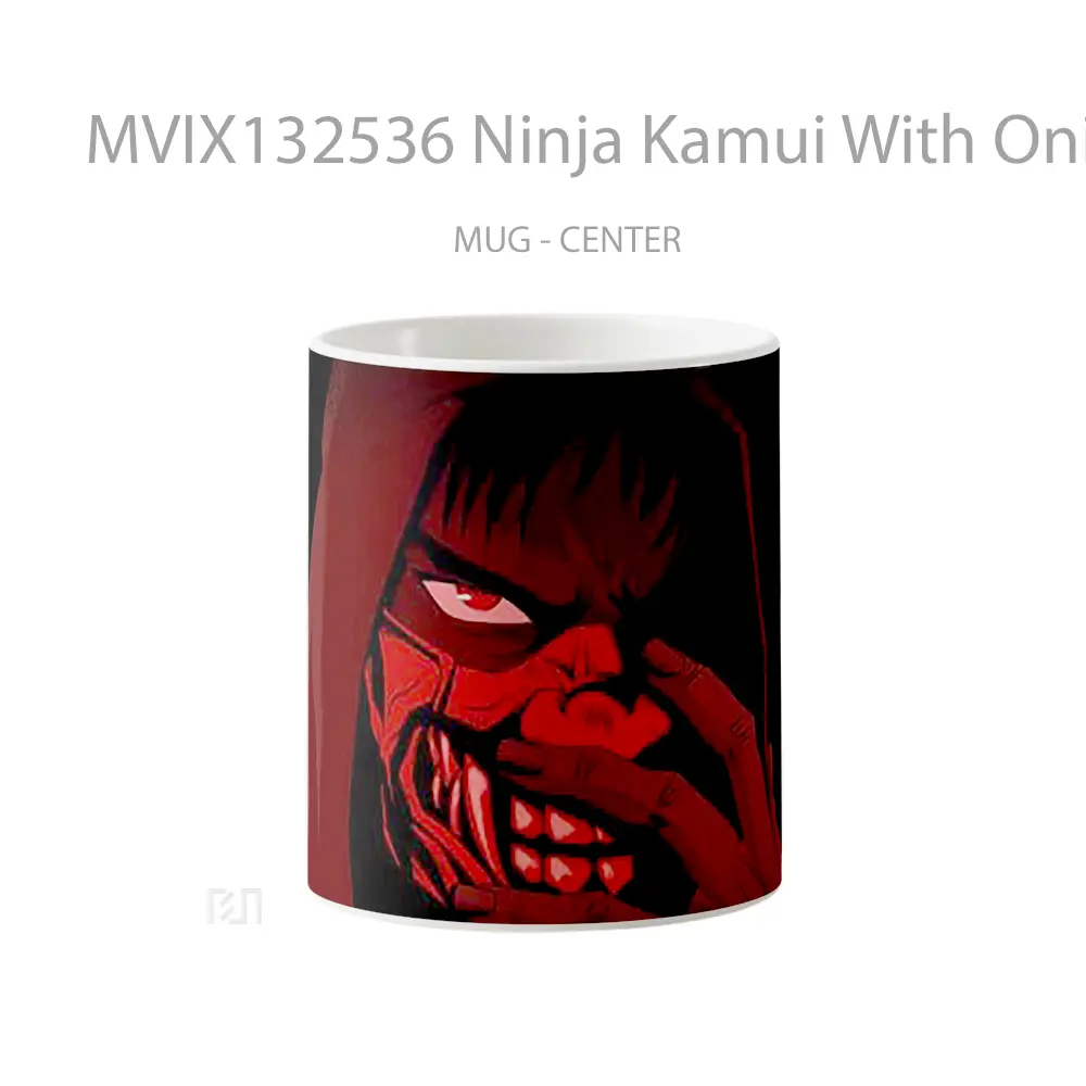 Mug Ninja Kamui With Oni Mask Gelas Keramik Unik