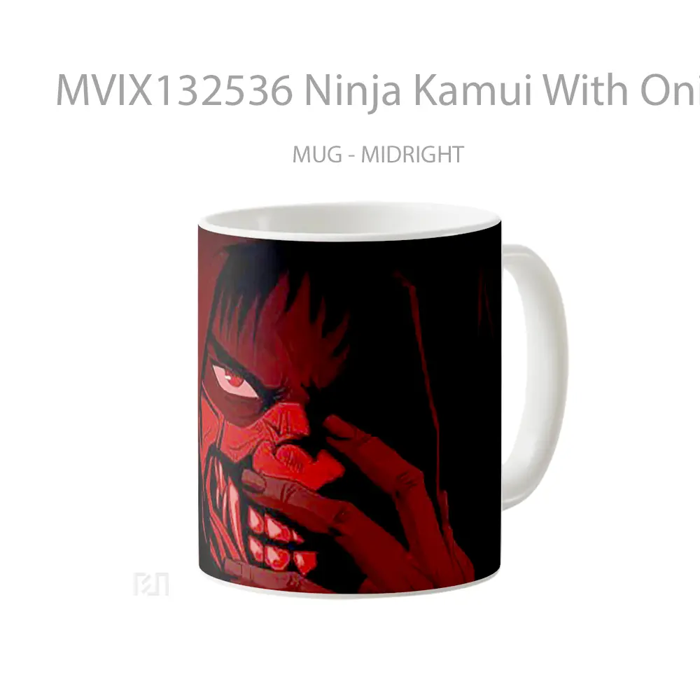 Mug Ninja Kamui With Oni Mask Gelas Keramik Unik - All-side / Desain