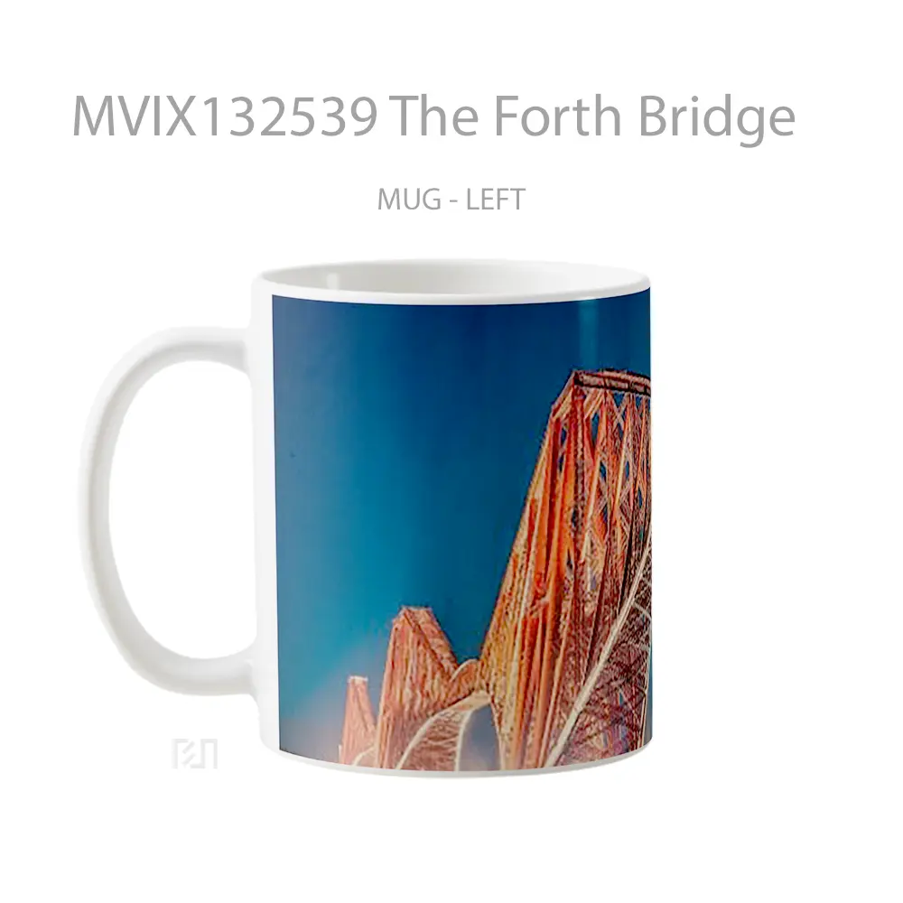 Mug The Forth Bridge Gelas Keramik Unik - All-side / Desain