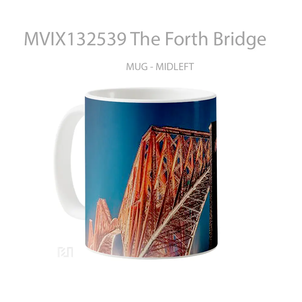 Mug The Forth Bridge Gelas Keramik Unik - All-side / Desain