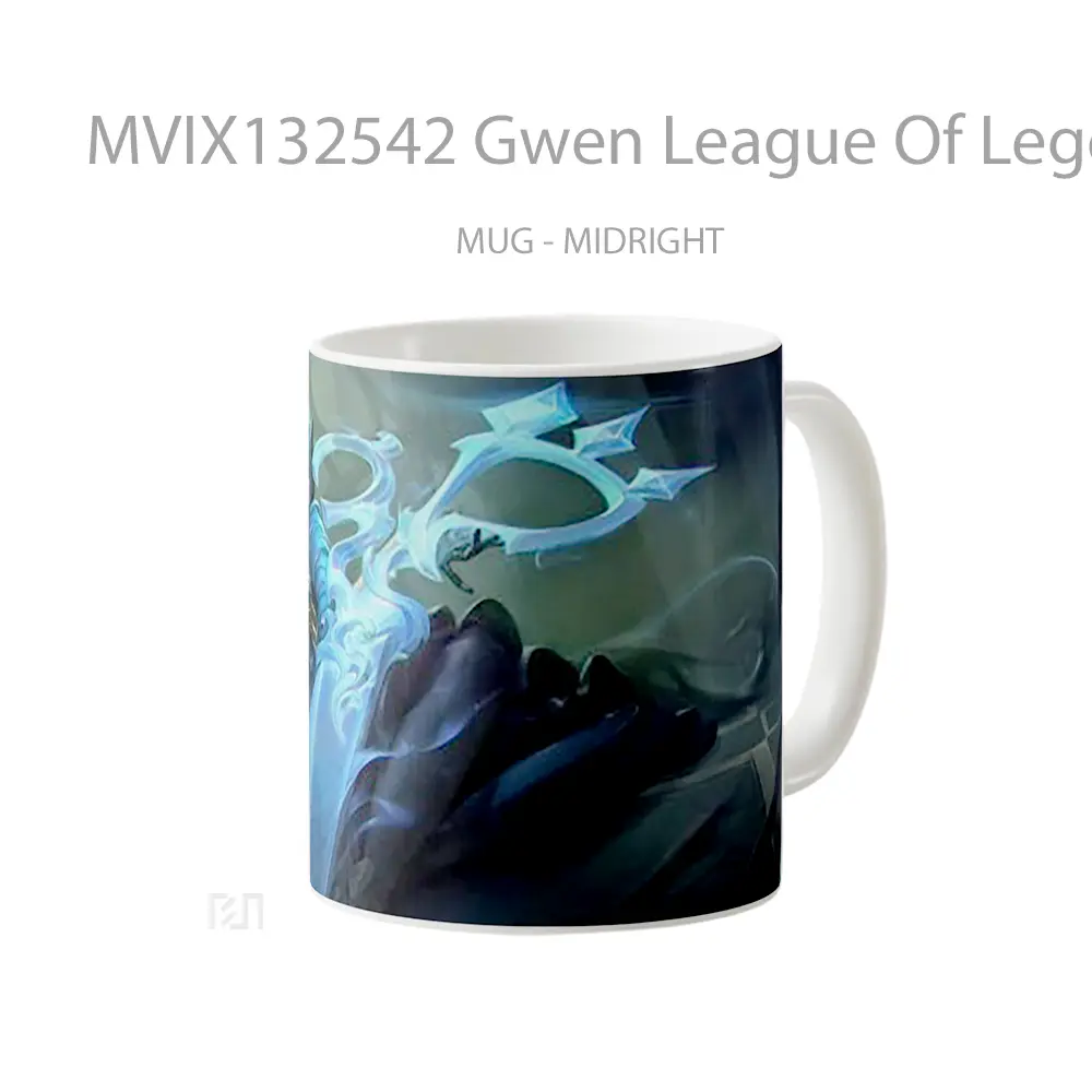 Mug Gwen League Of Legends V2 Cangkir Gamer - All-side / Desain
