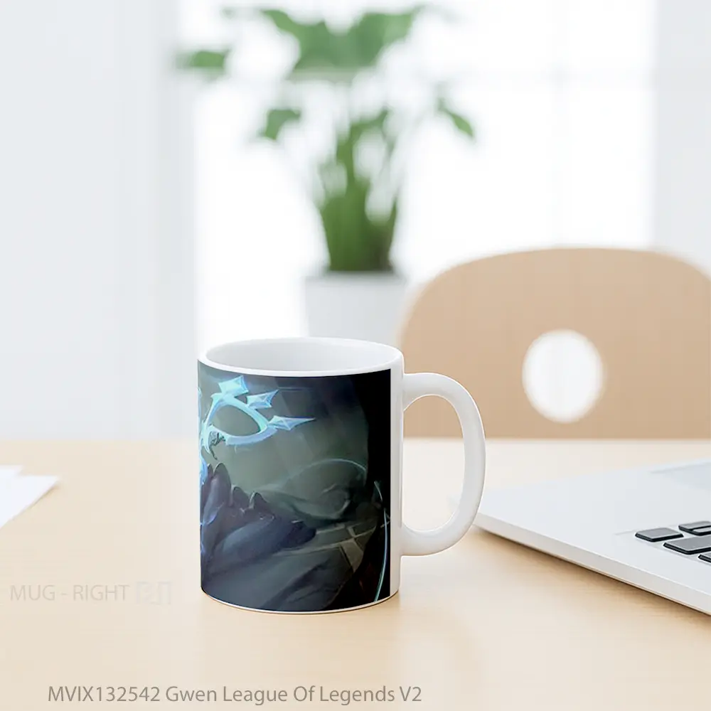Mug Gwen League Of Legends V2 Cangkir Gamer - All-side / Desain