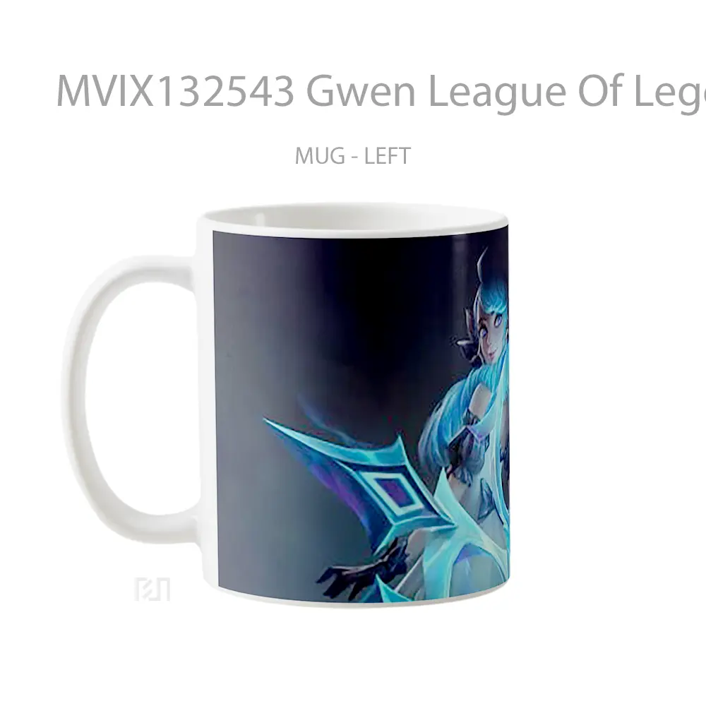 Mug Gwen League Of Legends V3 Cangkir Gamer - All-side / Desain