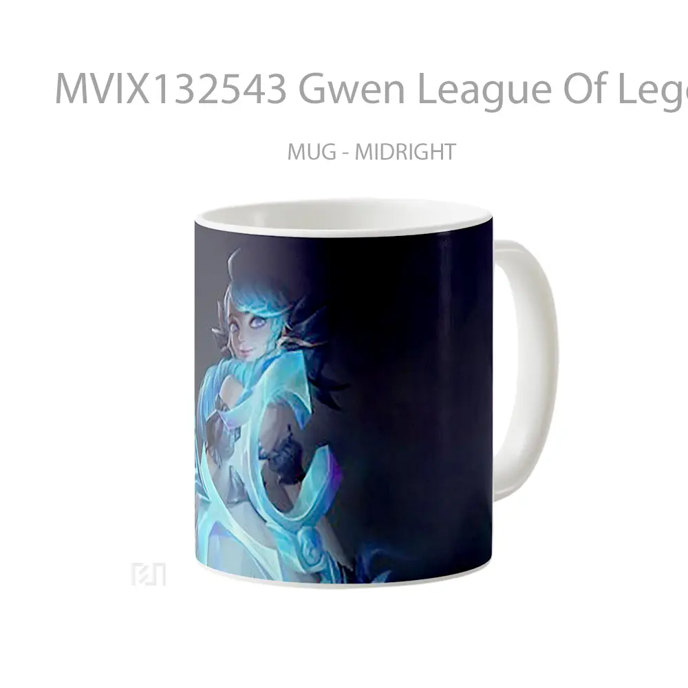 Mug Gwen League Of Legends V3 Cangkir Gamer - All-side / Desain
