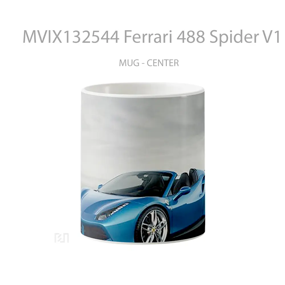Mug Ferrari 488 Spider V1 Cangkir Mobil