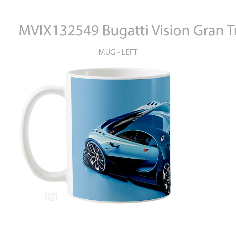 Mug Bugatti Vision Gran Turismo Gelas Superhero - All-side / Desain
