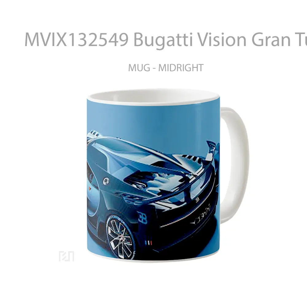 Mug Bugatti Vision Gran Turismo Gelas Superhero - All-side / Desain