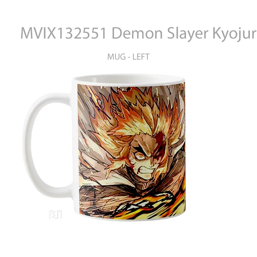 Mug Demon Slayer Kyojuro Rengoku Vs Akaza Cangkir Anime - All-side / Desain