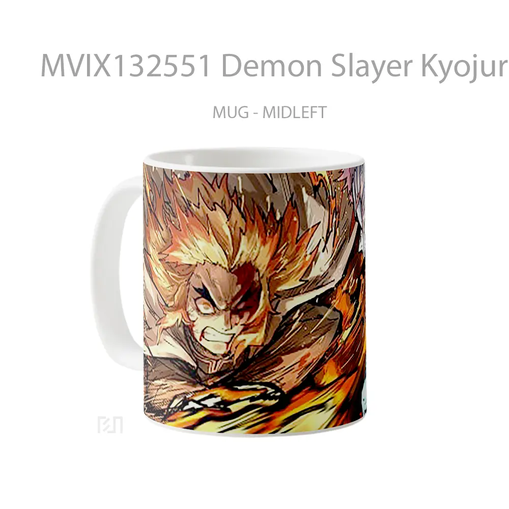 Mug Demon Slayer Kyojuro Rengoku Vs Akaza Cangkir Anime - All-side / Desain