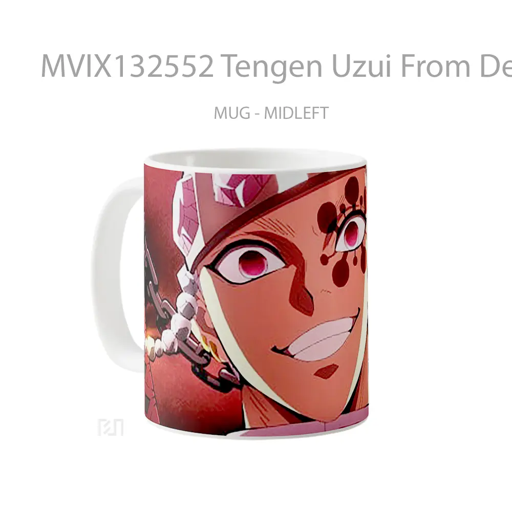 Mug Tengen Uzui From Demon Slayer V2 Cangkir Anime - All-side / Desain