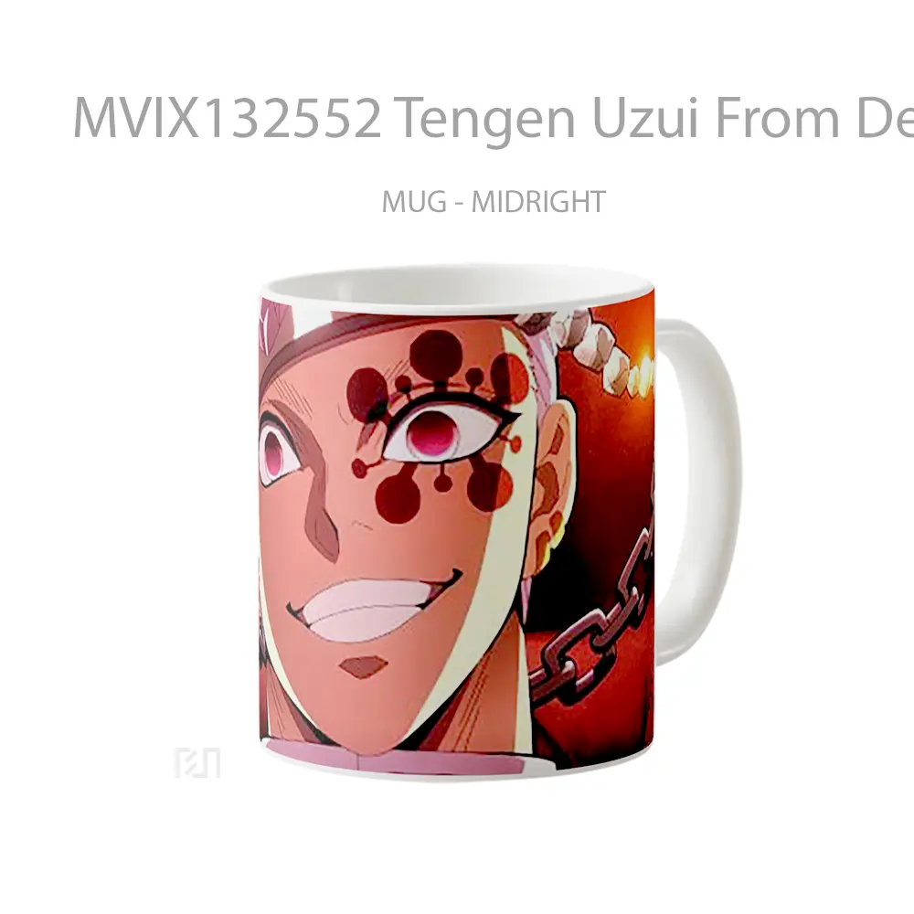 Mug Tengen Uzui From Demon Slayer V2 Cangkir Anime - All-side / Desain