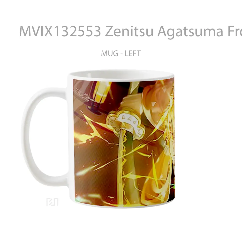 Mug Zenitsu Agatsuma From Demon Slayer Cangkir Anime - All-side / Desain