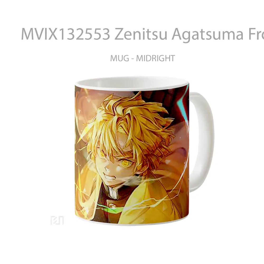 Mug Zenitsu Agatsuma From Demon Slayer Cangkir Anime - All-side / Desain
